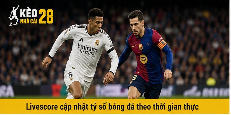 Livescore cập nhật tỷ số bóng đá theo thời gian thực